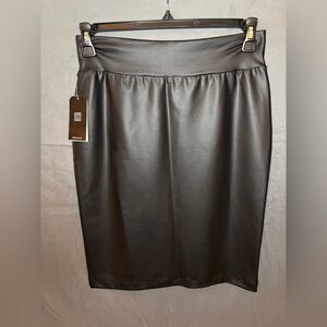 CLARA SUNWOO Gray Pencil Skirt Knee-Length Work